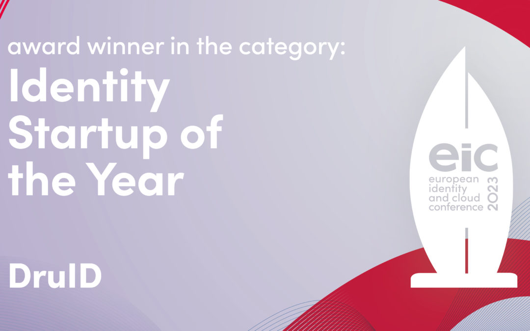 DruID – Identity Startup of the Year 2023 DruID, ganadora del premio "Identity Startup of the Year" en el EIC 2023, celebra su participación en el programa de startups Lanzadera y agradece el apoyo de sus clientes y colaboradores, así como el respaldo financiero del CDTI.